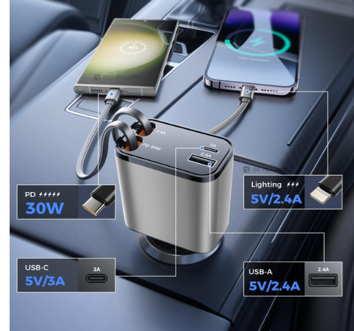 Retractable Car Charger